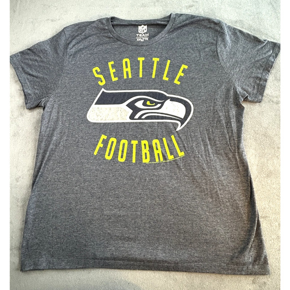 NFL Seattle Seahawks T-Shirt Adult XXL Large Graphic Blue Team Logo - Picture 1 of 6